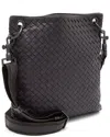 Bottega Veneta Brown Intrecciato Leather Vn Messenger (authentic Pre-loved)