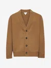 Bottega Veneta Brown Intrecciato Patches Cardigan