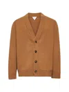 Bottega Veneta Brown Intrecciato Patches Cardigan In Brown
