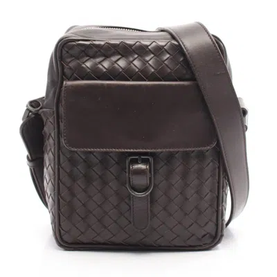 Pre-owned Bottega Veneta Brown Intrecciato Shoulder Bag ()