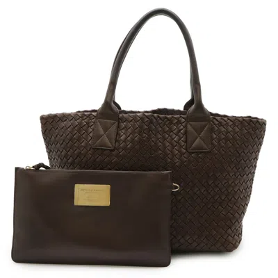 Pre-owned Bottega Veneta Brown Intrecciato Shoulder Bag Tote Bag ()
