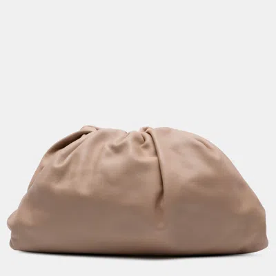 Pre-owned Bottega Veneta Brown Lambskin The Pouch