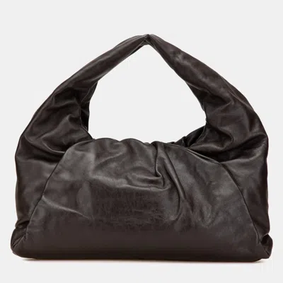 Pre-owned Bottega Veneta Brown Lambskin The Shoulder Pouch