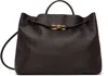 Bottega Veneta Brown Large Andiamo Bag In 2190 Fondant-m Brass