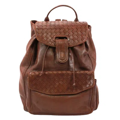 Pre-owned Bottega Veneta Brown Leather Backpack ()