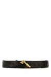 Bottega Veneta Cintura In Pelle Marrone Donna In Fondantmbrass