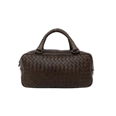 Pre-owned Bottega Veneta Brown Leather Boston Bag Handbag ()