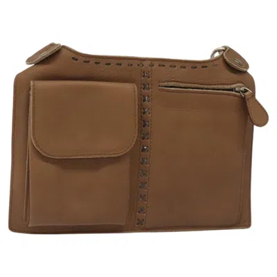 Pre-owned Bottega Veneta Brown Leather Clutch Bag ()