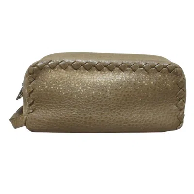 Pre-owned Bottega Veneta Brown Leather Clutch Bag ()