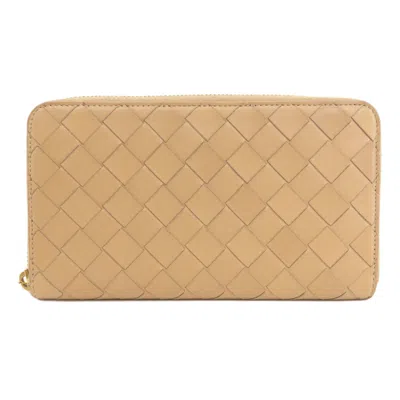 Pre-owned Bottega Veneta Brown Leather Coin Purse/coin Case ()