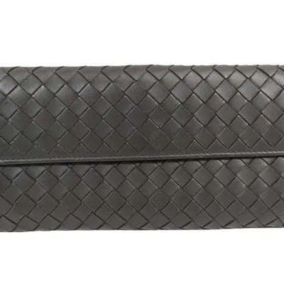 Pre-owned Bottega Veneta Brown Leather Coin Purse/coin Case ()