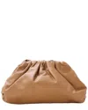 Bottega Veneta Brown Leather Pouch Clutch (authentic Pre-loved) In Nude