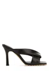 Bottega Veneta Criss Cross Padded Leather Slide Sandals In Fondant