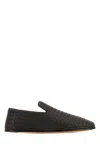 Bottega Veneta Brown Leather Slippers In Fondant