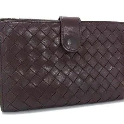Pre-owned Bottega Veneta Brown Leather Wallet (bi-fold) ()