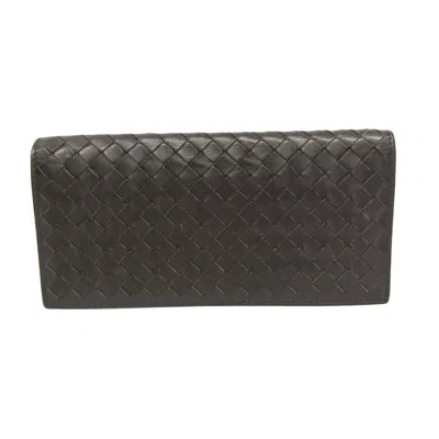 Pre-owned Bottega Veneta Brown Leather Wallet  ()