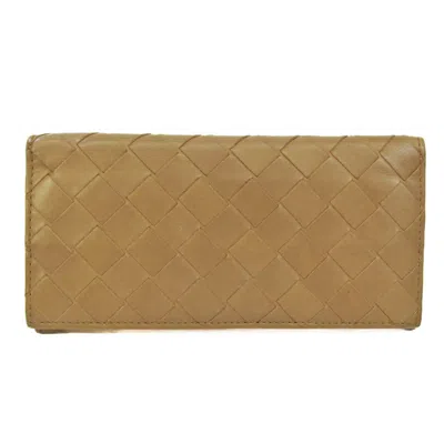 Pre-owned Bottega Veneta Brown Leather Wallet  ()