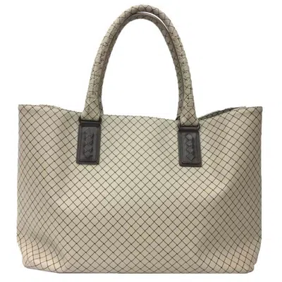 Pre-owned Bottega Veneta Brown Light Gray Pvc Leather Tote Bag ()