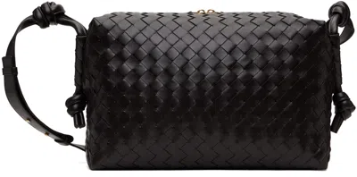 Bottega Veneta Brown Medium Loop Weekender Duffle Bag In 2190 Fondant-m Brass