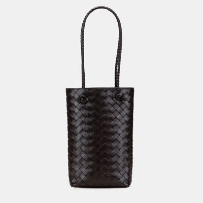 Pre-owned Bottega Veneta Brown Mini Nappa Intrecciato Tote