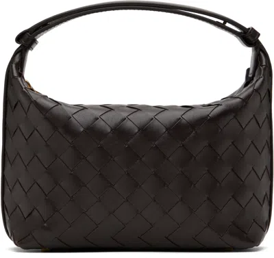 Bottega Veneta Brown Mini Wallace Bag In 2132 Fondant-gold