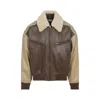 Bottega Veneta Multicolor Leather Bomber Jacket In Multi