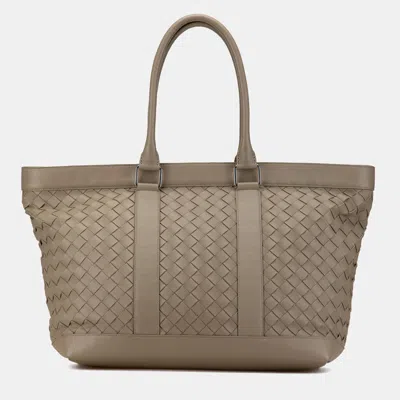 Pre-owned Bottega Veneta Brown Nappa Intrecciato Tote