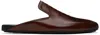Bottega Veneta Brown Roma Slippers In 3369