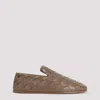Bottega Veneta Brown Slip On Loafers In Brown