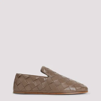Bottega Veneta Brown Slip On Loafers