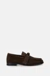 Bottega Veneta Mocassino Con Nappina In Suede Co 796696v3qe1 2113 In Brown