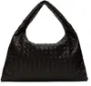 Bottega Veneta Women Hop Leather Shoulder Bag With Intrecciato Motif In 2190 Fondant-mbrass
