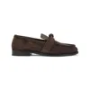 Bottega Veneta Astaire Suede Loafers In Brown