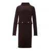 Bottega Veneta Elegant Viscose Brown Suit For Sophisticated Style In Brown