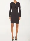 Bottega Veneta Mini Dark Brown With Front Cross-over In Fluid Viscose Woman In Brown