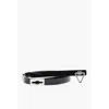 Bottega Veneta Brushed Leather Adjustable Belt With Triangle Buckle 20mm