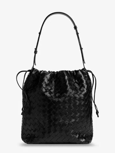 Bottega Veneta Men Bucket Intrecciato Biblioteca Leather Shoulder Bag In Multi