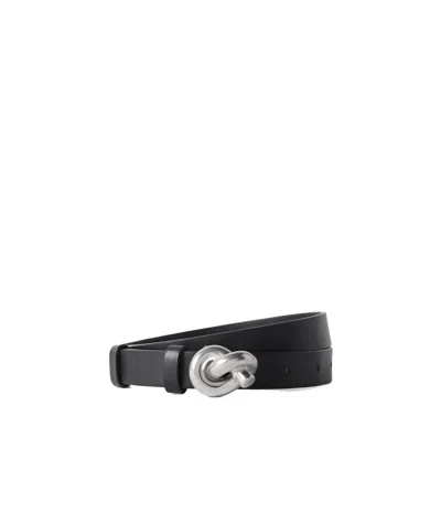 Bottega Veneta Buckle Belt In Black