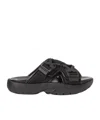 Bottega Veneta Buckle-detailed Slides In Black