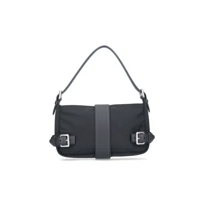 Bottega Veneta Buckle Misc Medium Shoulder Bag Black > In ["black"]