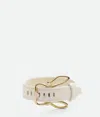 Bottega Veneta Bunny Bracelet In White/string