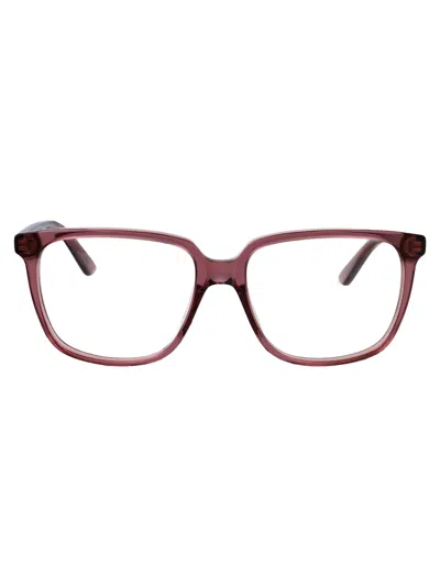 Bottega Veneta Bv1315o Glasses In Burgundy-burgundy-transparent