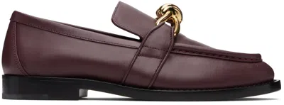 Bottega Veneta Burgundy Astaire Loafers
