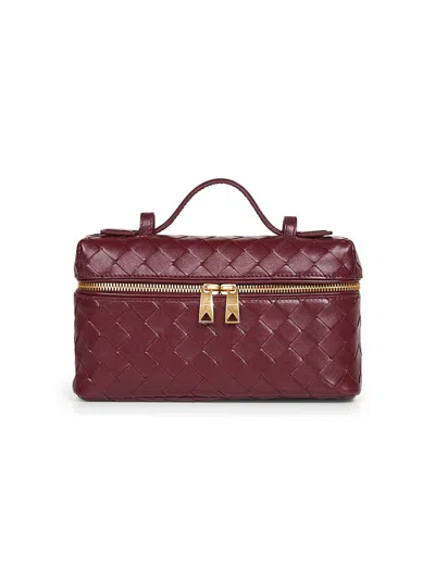 Bottega Veneta Burgundy Bang Bang Vanity Case In Red