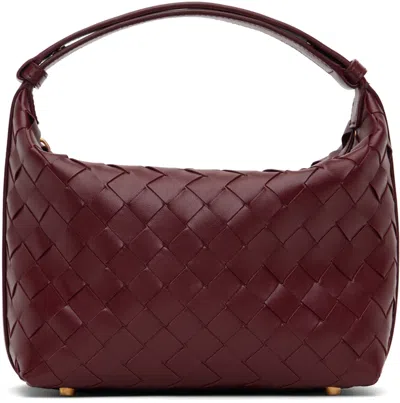 Bottega Veneta Burgundy Mini Wallace Bag In Red