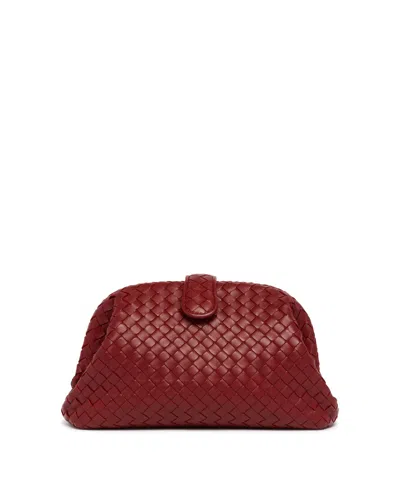 Bottega Veneta Burgundy Small Lauren 1980 Clutch