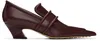 Bottega Veneta Burgundy Spada Heels In 6100 Jam