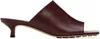 Bottega Veneta Stretch Leather Mule In 2226 Merlot