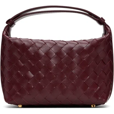Bottega Veneta Burgundy Wallace Bag In 2247 Barolo / Gold