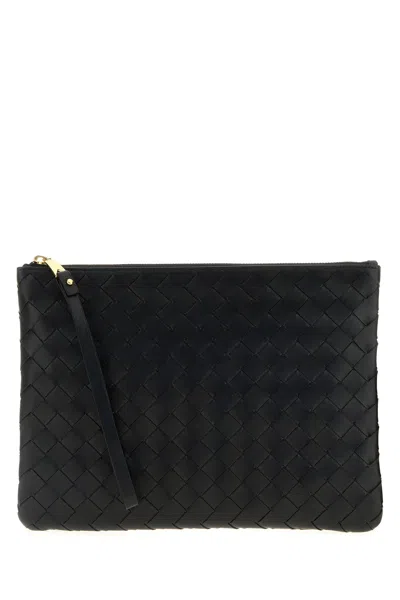 Bottega Veneta Busta In Nappa Nera Donna